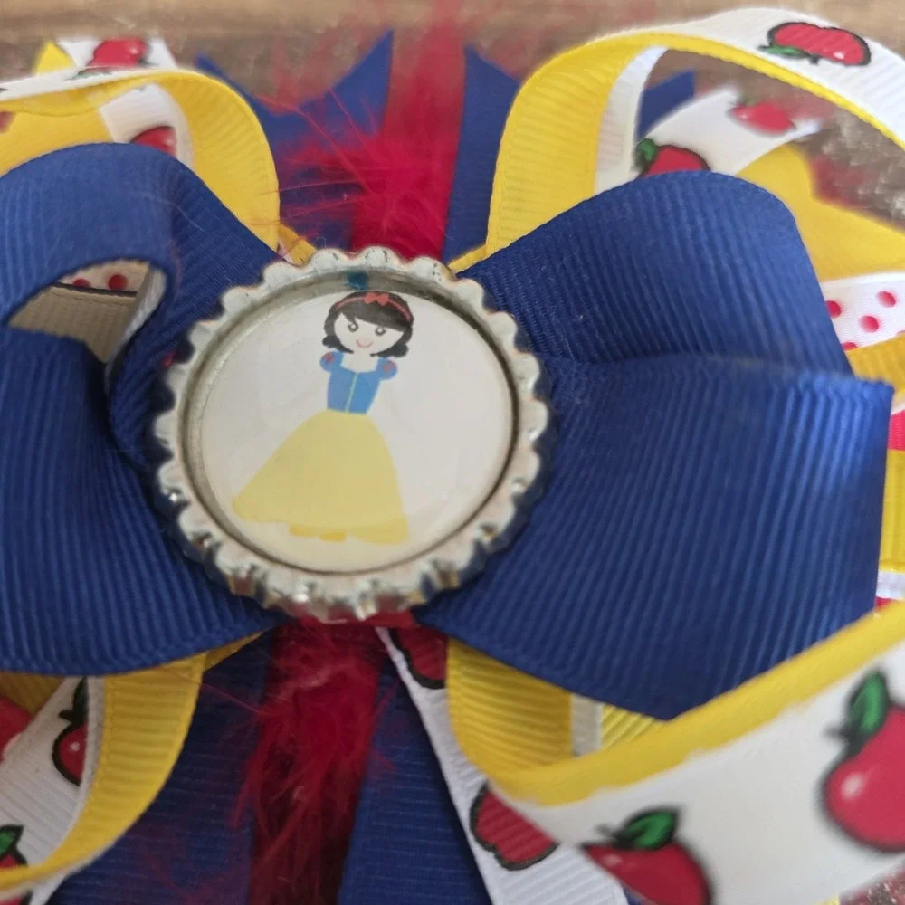 Snow White Inspired Bow Craft Supply‎ Red Yellow Blue Hair Accessory Decoration